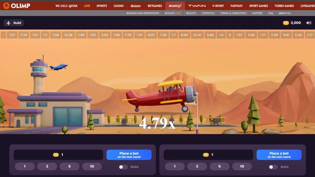 Aviatrix in Olimp Casino Aviatrix in Olimp Casino
