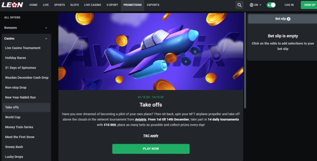 Leon.bet Bonuses and Promotions for Aviatrix Game Leon.bet Bonuses and Promotions for Aviatrix Game