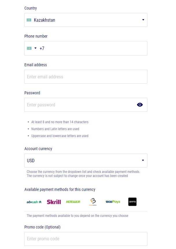 Favbet Registration
