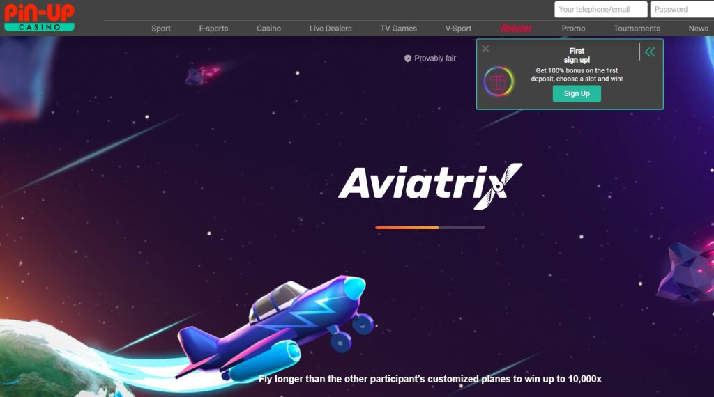 Pin-Up Casino Bonus For Aviatrix